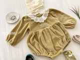 [valubebe] Embroidered velor suit