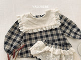 [valubebe] Check cape blouse