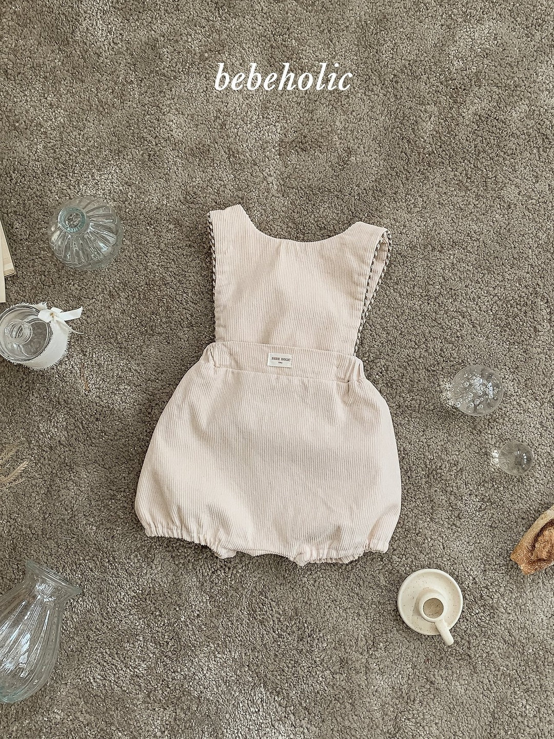 [bebeholic] Pony suspender rompers