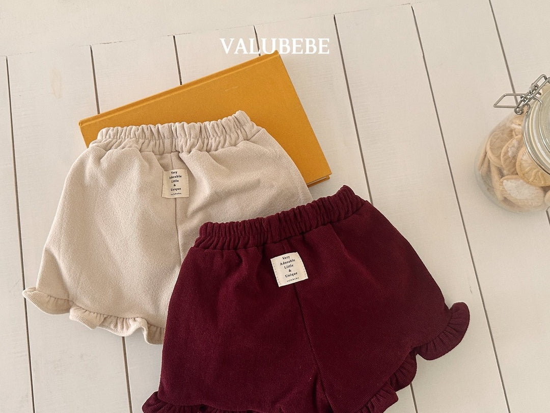 [valubebe] Golden frill shorts