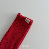 [ELLY MOLLY] Dot rib socks
