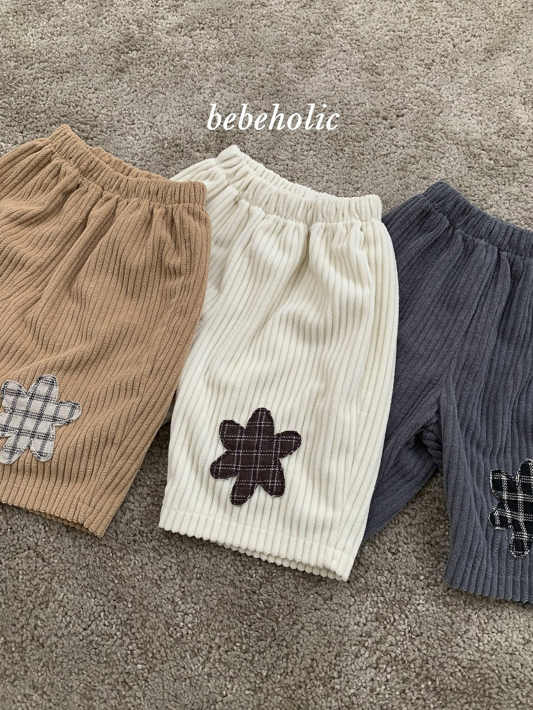 [bebeholic] Patch corduroy pants