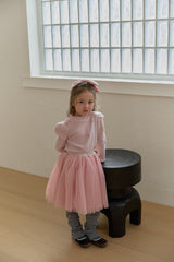 [berryberry] Ribbon rib puff tops