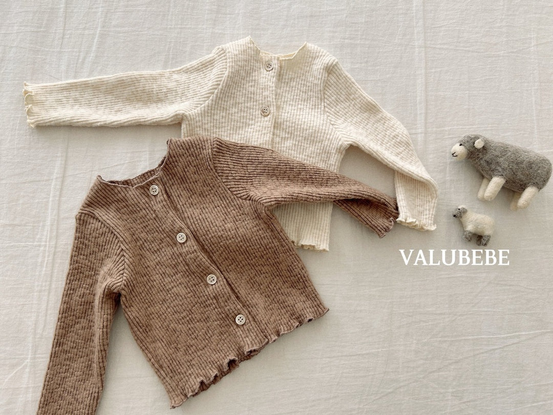 [valubebe] Mellow rib cardigan