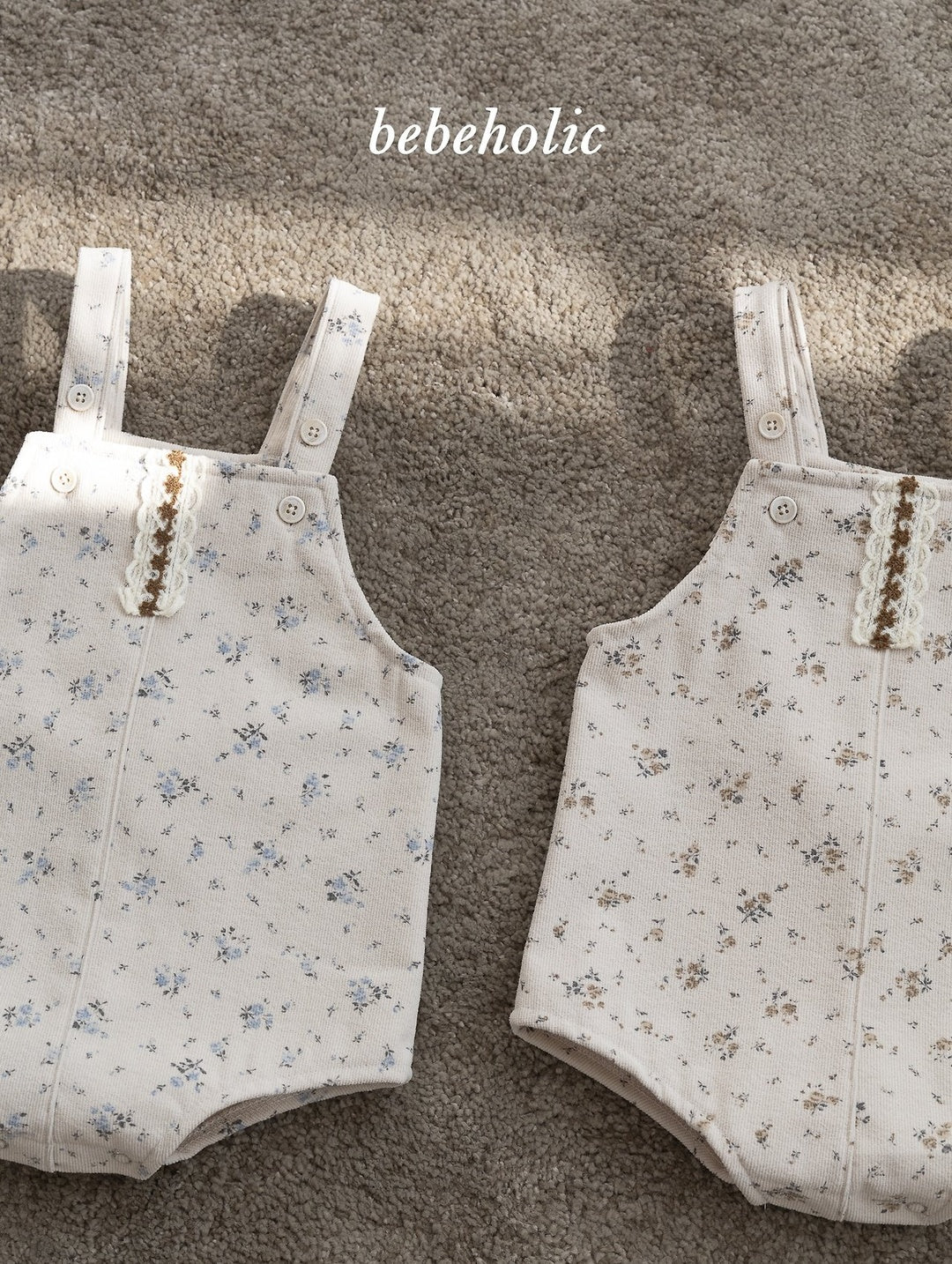 [bebeholic] Tiny rabbit suspender rompers