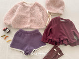 [valubebe] Knit lace short pants