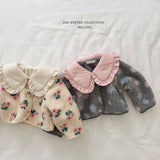 [Melikey] Flower boa jacket