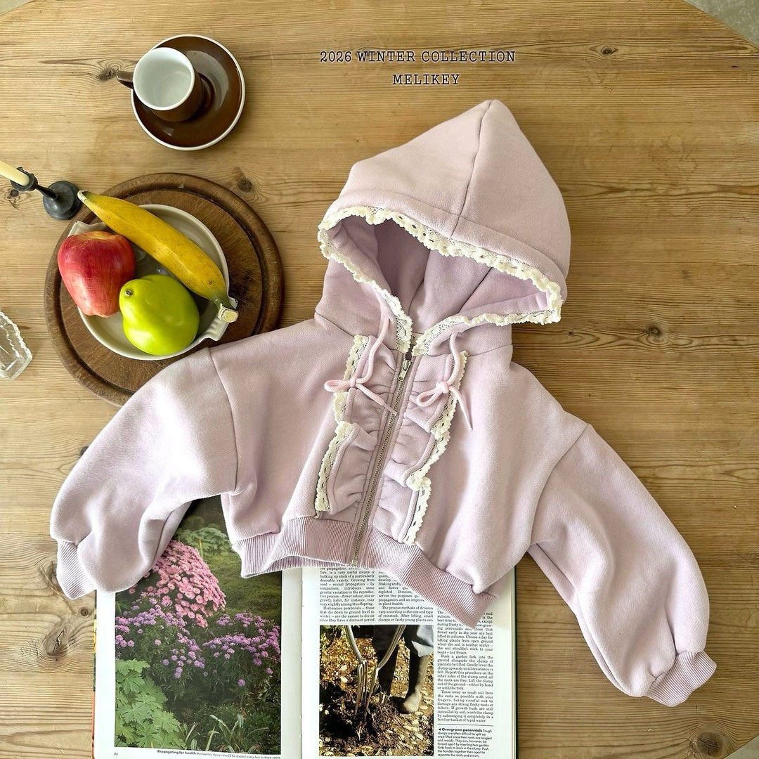 [Melikey] Juju frill hood zip-up