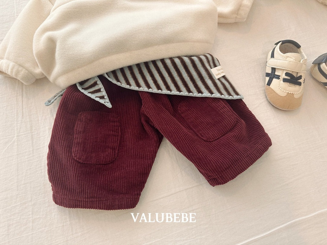 [valubebe] Patch corduroy pants