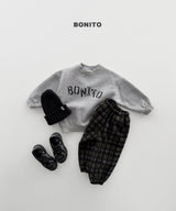 [BONITO] Check fleece jogger pants