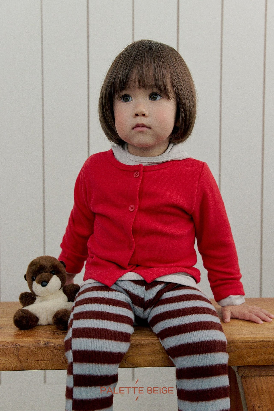 [PALETTE BEIGE] Slim cardigan