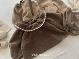 [valubebe] Herringbone frill blouse