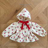 [Melikey] Flower frill hoodie