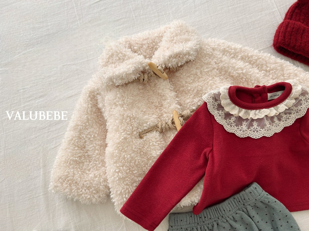 [valubebe] Lace cancan frill tee