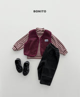 [BONITO] Retro loose halfneck tee