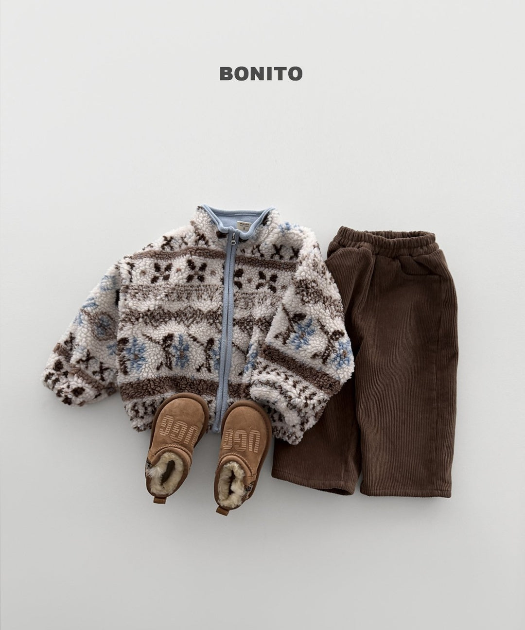 [BONITO] Nordic zip-up jumper