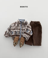 [BONITO] Nordic zip-up jumper