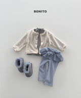[BONITO] Velvet frill flare pants