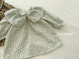 [valubebe] Flower collar corduroy one-piece