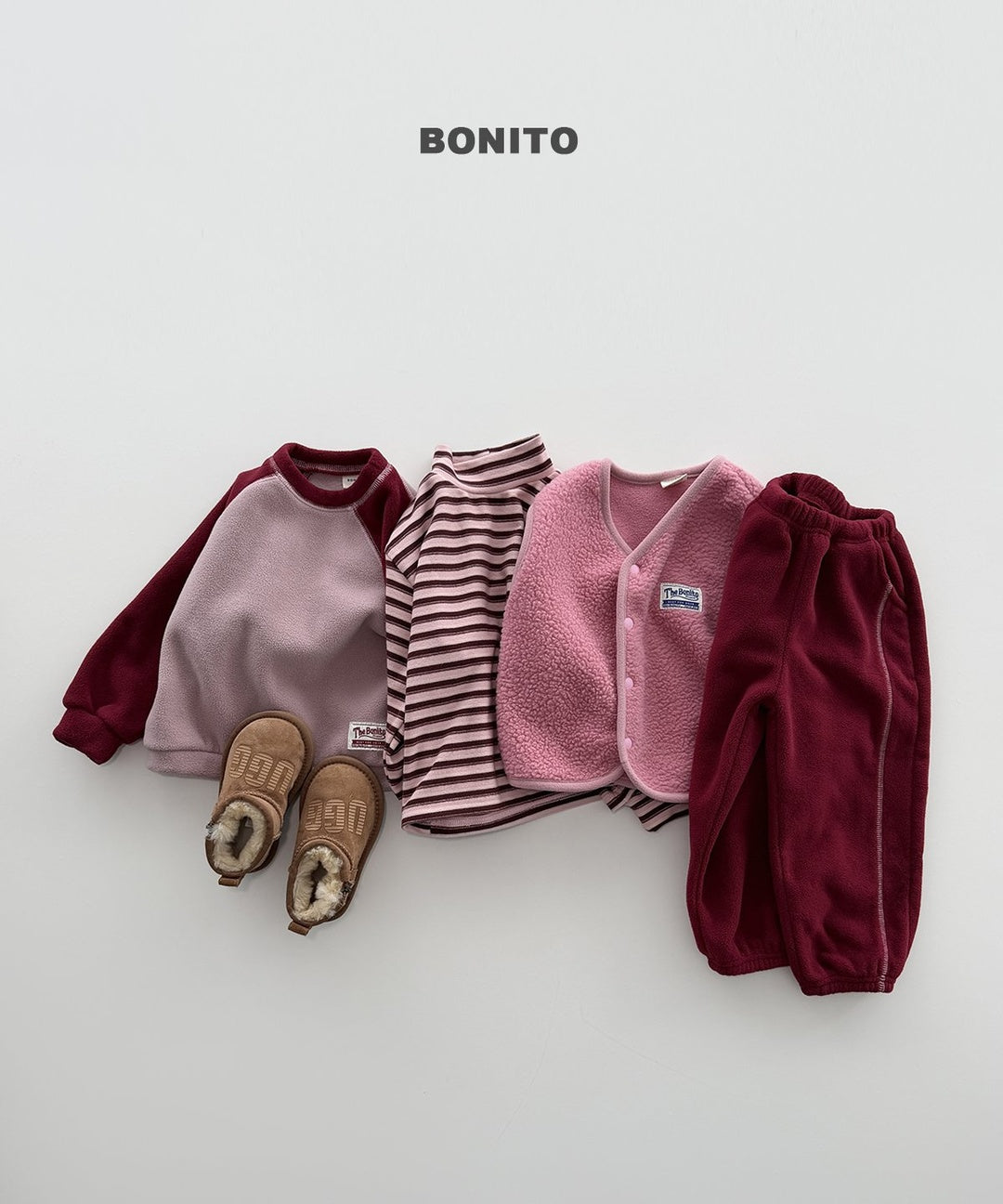 [BONITO] Retro loose halfneck tee