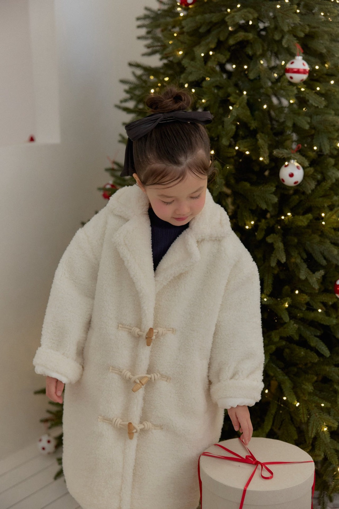 [berryberry] Fluffy toggle coat