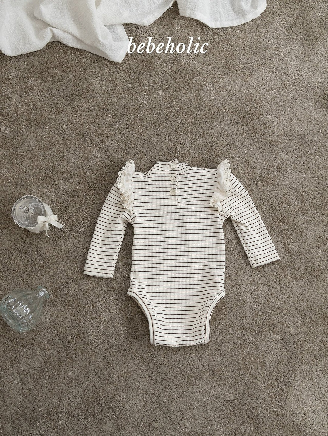 [bebeholic] Ronny stripe wing rompers