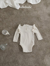[bebeholic] Ronny stripe wing rompers