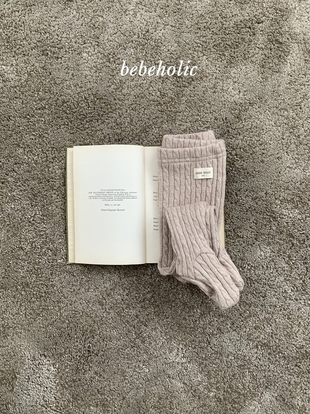 [bebeholic] Knit footed leggings