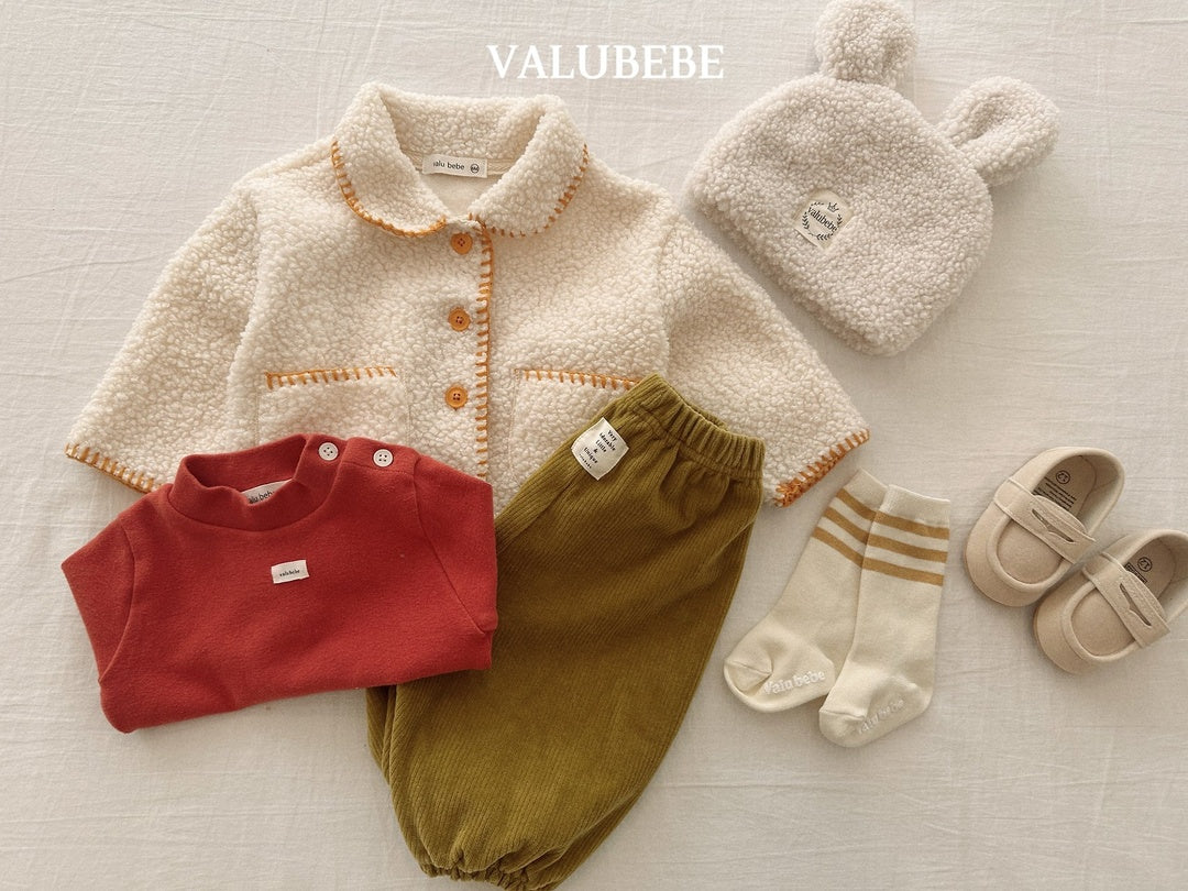 [valubebe] Solid half neck tee