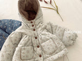 [valubebe] Blanc shirring hood jumper