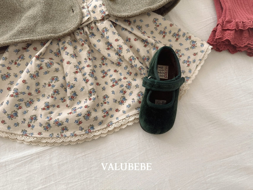 [valubebe] Garnet flower skirt