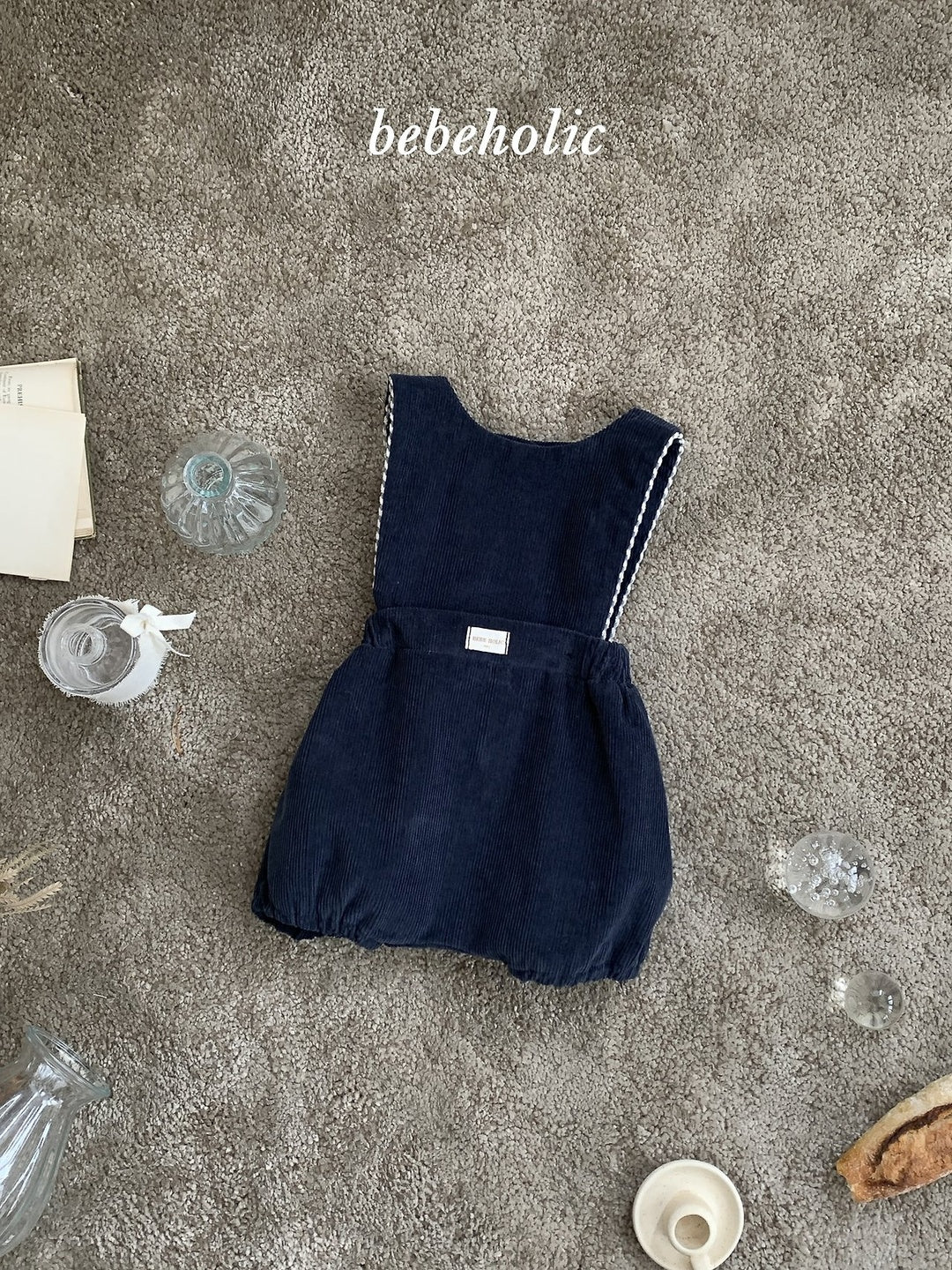 [bebeholic] Pony suspender rompers