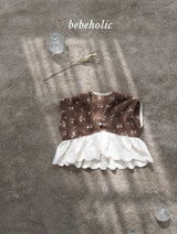 [bebeholic] Elsa flower lace vest