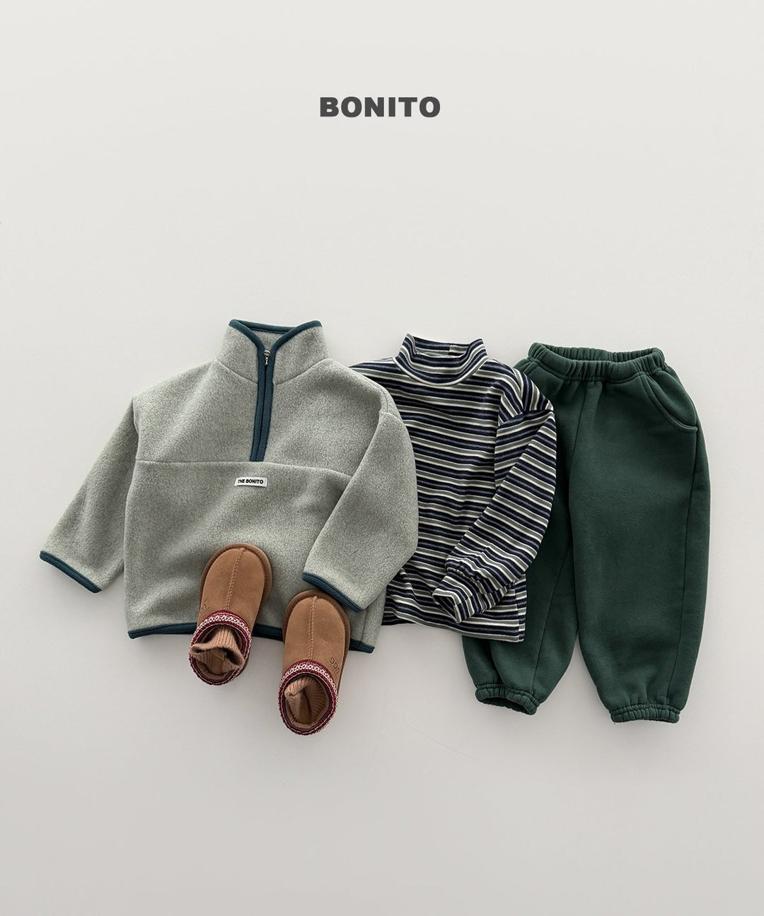 [BONITO] Cotton candy coloration half zip