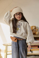 [Melikey] Twill velvet denim pants