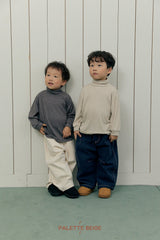 [PALETTE BEIGE] Loose turtleneck tee