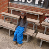 [BLACK BEAN] Stripe halfneck tee