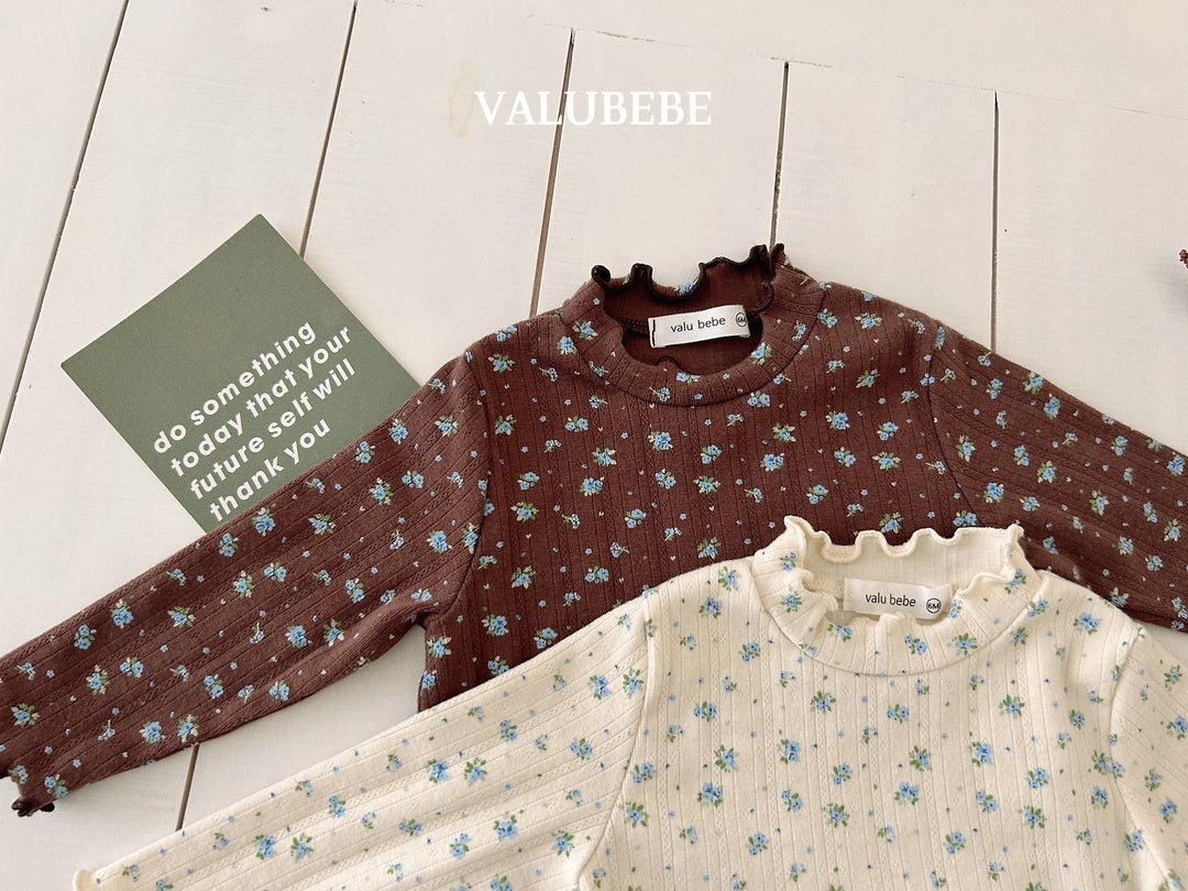 [valubebe] Rose flower mellow tee