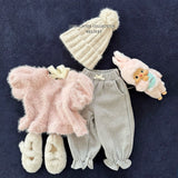 [Melikey] Fur frill puff tops