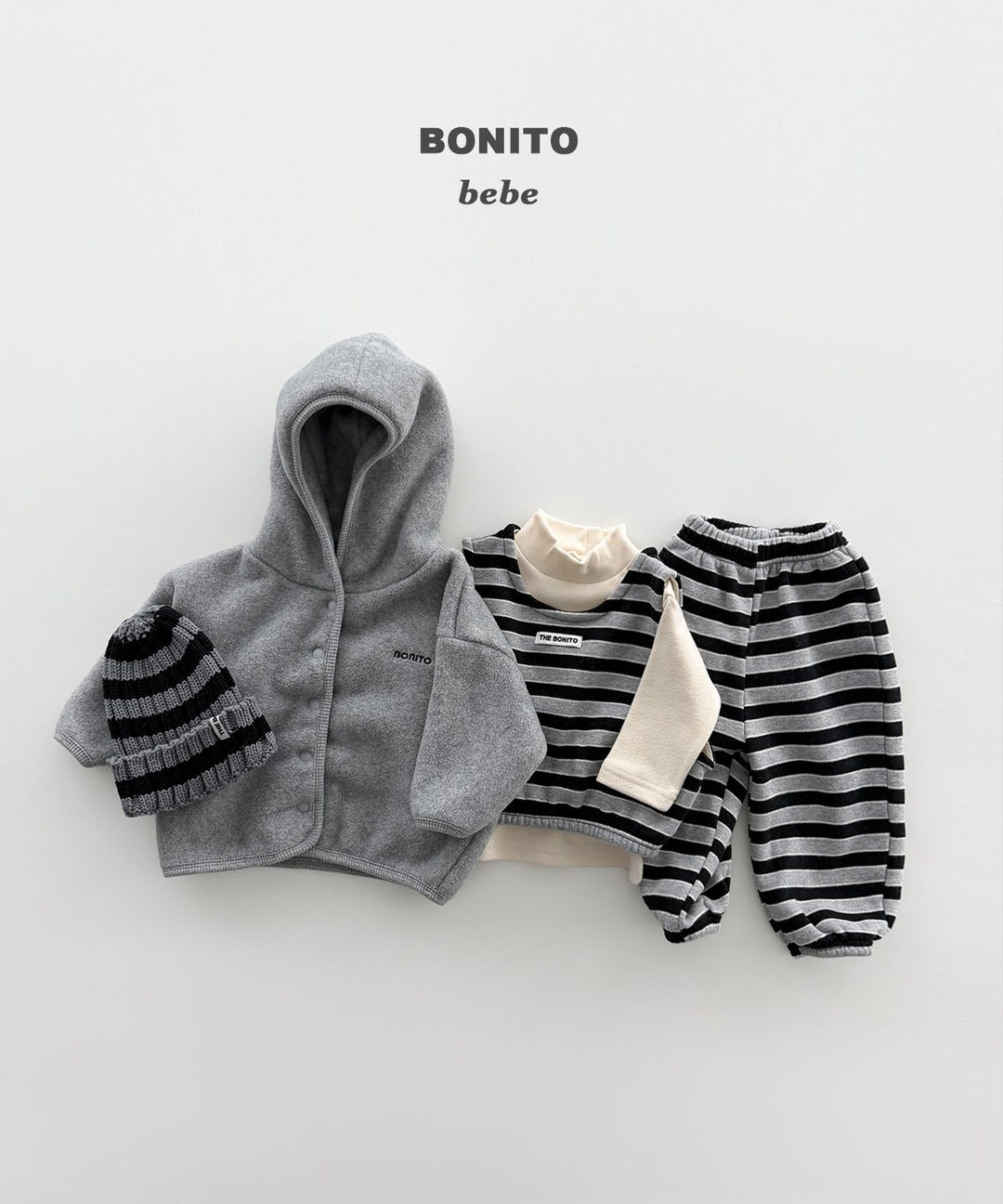 [BONITO] 1+1 highneck tops(baby)