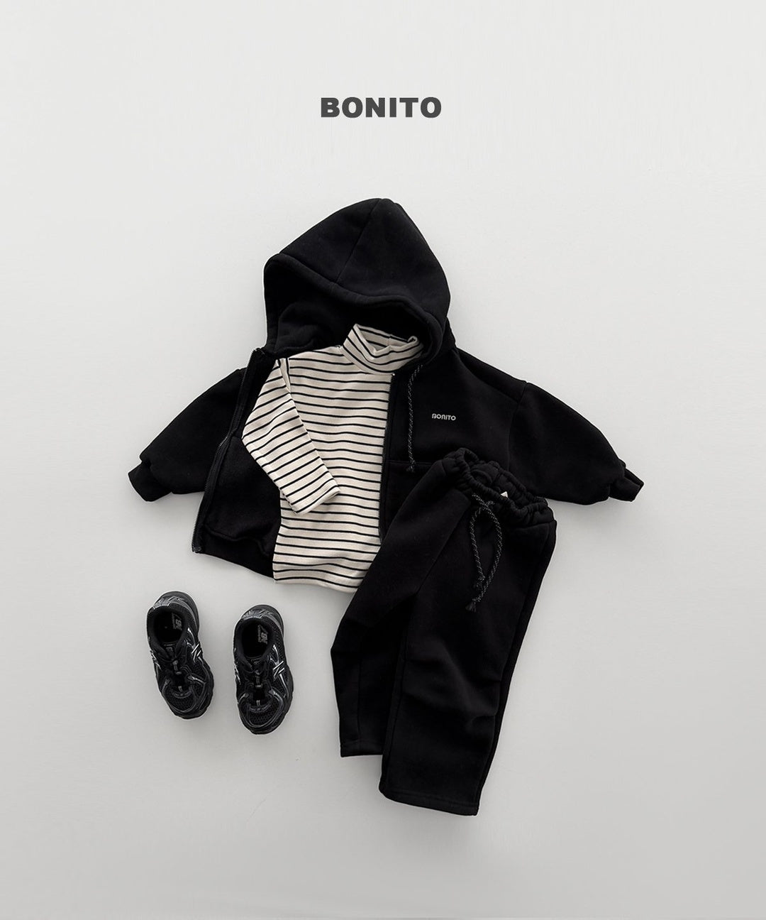 [BONITO] 1+1 highneck tops