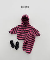 [BONITO] Stripe fleece jogger pants