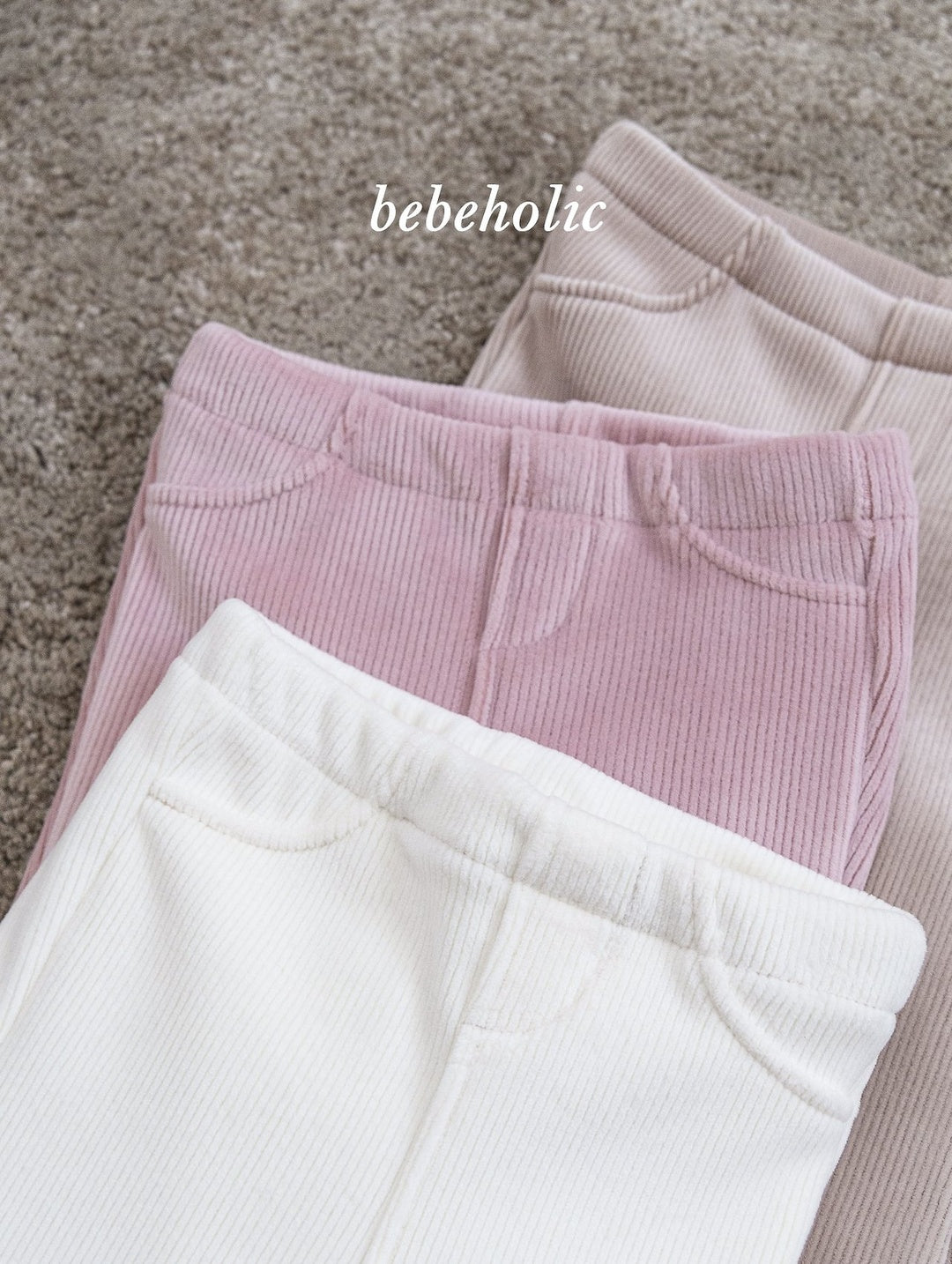 [bebeholic] Basil rib flare pants