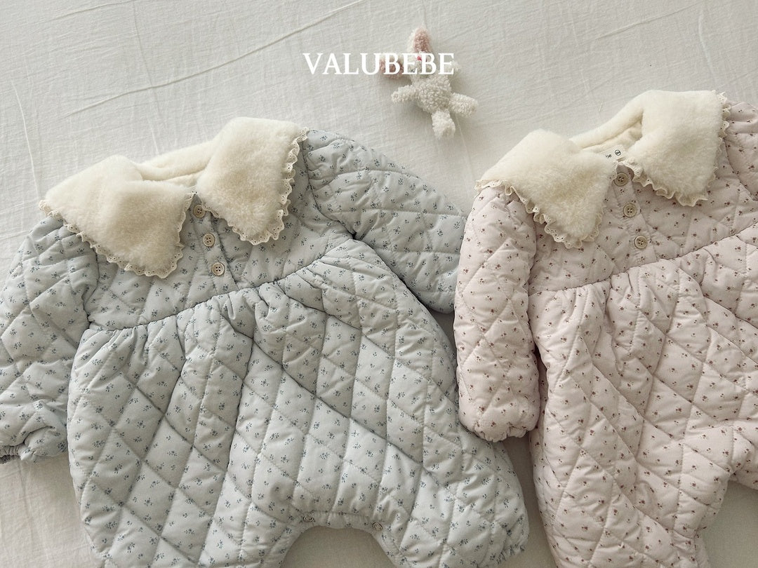 [valubebe] Sherbet flower padding suit