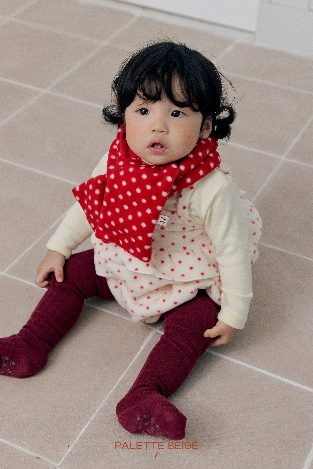 [PALETTE BEIGE] Dot bustier set