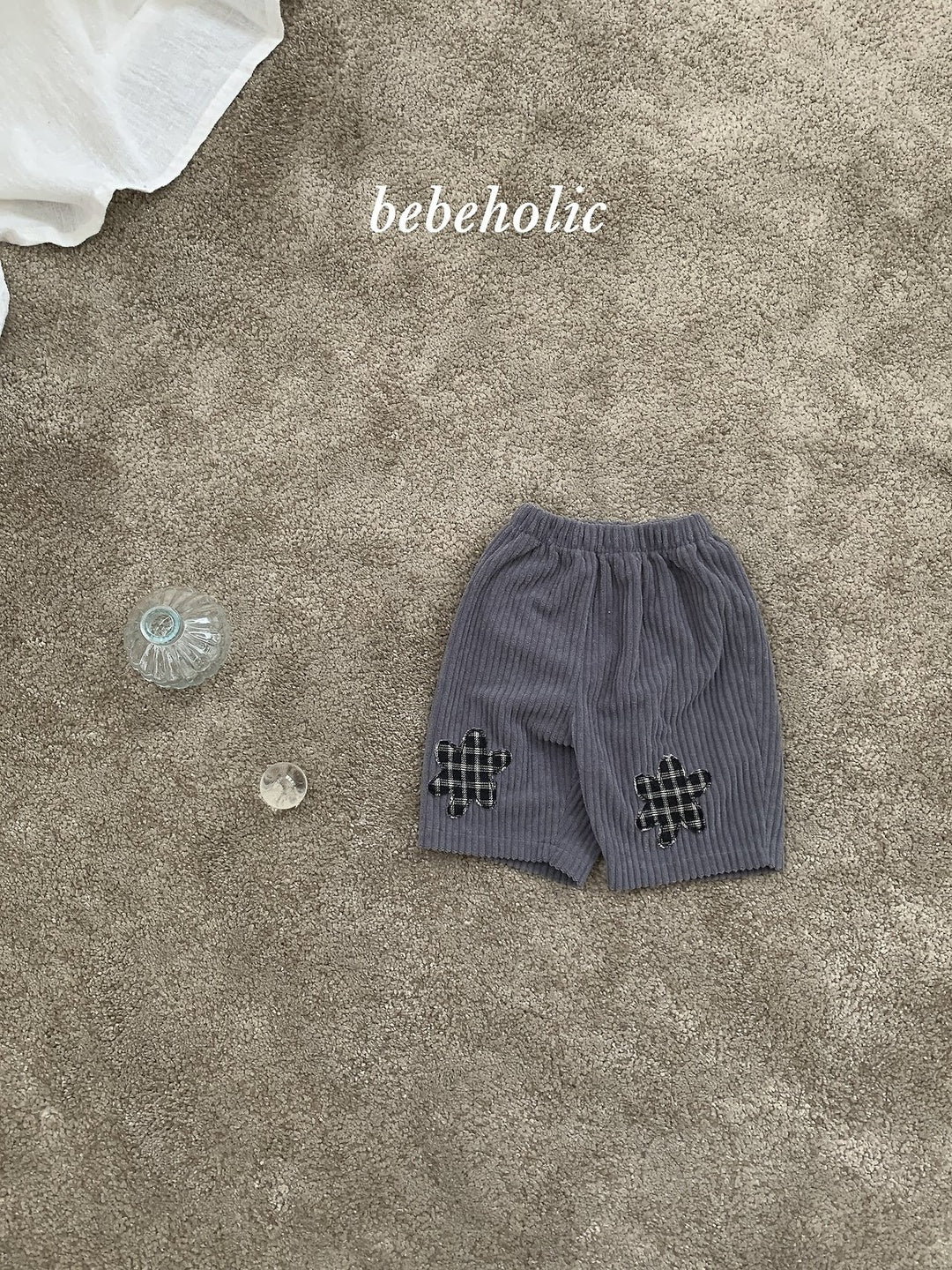 [bebeholic] Patch corduroy pants