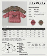 [ELLY MOLLY] Club stripe tee