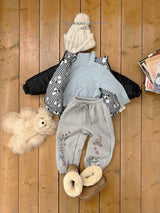[Melikey] Bear illustration jogger pants