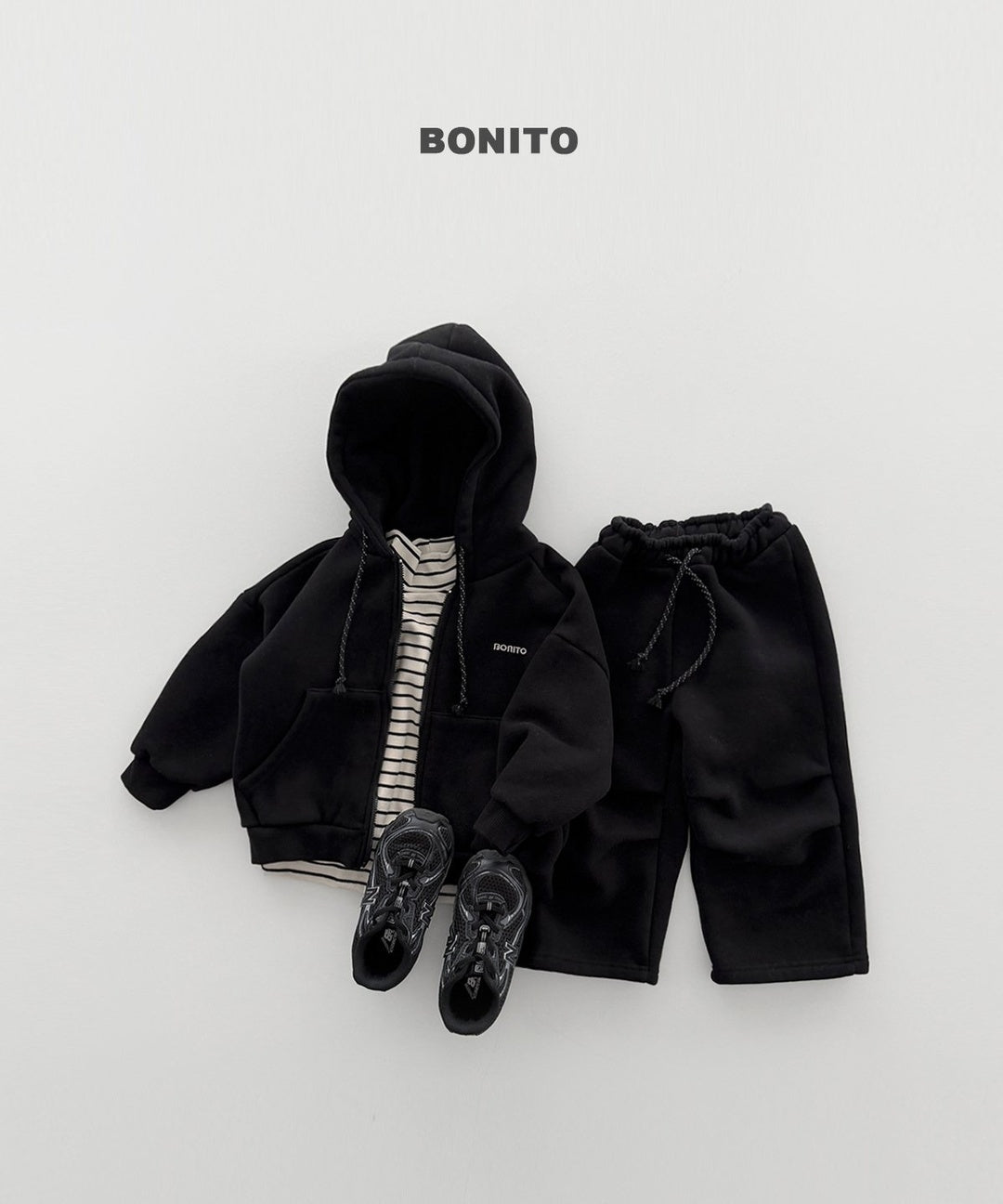 [BONITO] 1+1 highneck tops