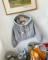 [Melikey] Juju frill hood zip-up